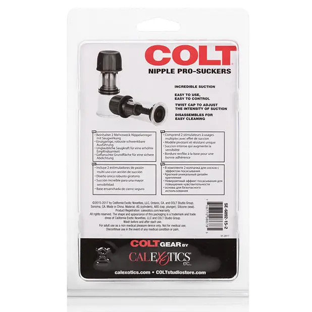 COLT Nipple Pro Suckers - Black - Gay & Lesbian Products