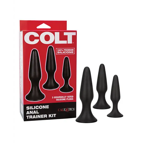COLT Silicone Anal Trainer Kit - Black - Gay & Lesbian Products