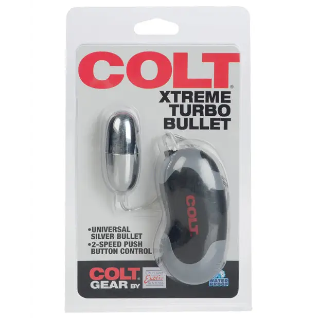 COLT Xtreme Turbo Bullet Power Pack Waterproof - 2 Speed Silver - Gay & Lesbian Products