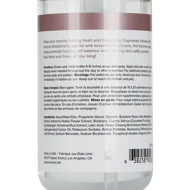 COOCHY Feel Fresh Intimate Spray - 4 oz Peony Prowess - Setting The Mood