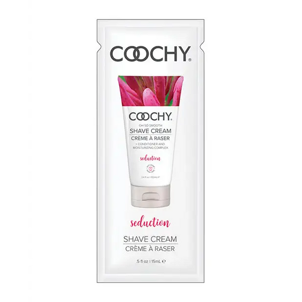 COOCHY Seduction Shave Cream Foil -.5 oz Honeysuckle/Citrus - Body & Bath Products