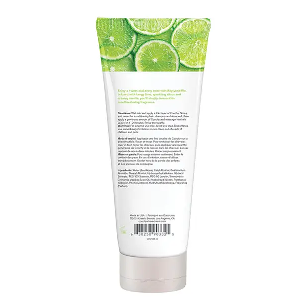 COOCHY Shave Cream - 12.5 oz Key Lime Pie - Body & Bath Products