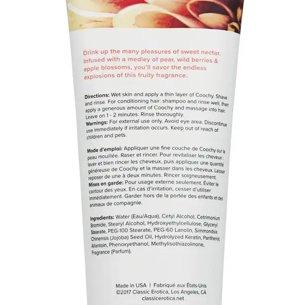 COOCHY Shave Cream - 3.4 oz Sweet Nectar - Body & Bath Products