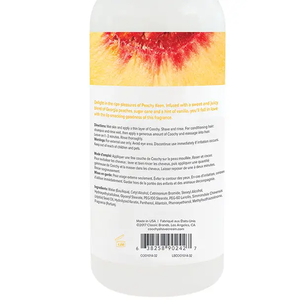 COOCHY Shave Cream - 32 oz Peachy Keen - Body & Bath Products
