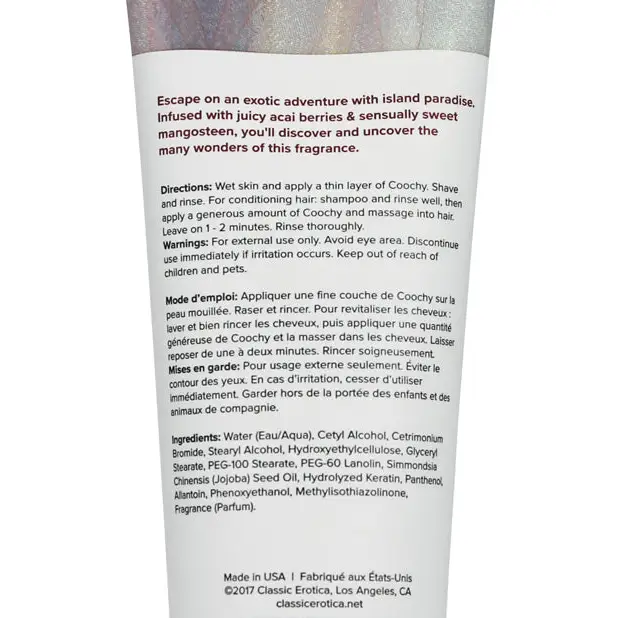 COOCHY Shave Cream - 7.2 oz Island Paradise - Body & Bath Products