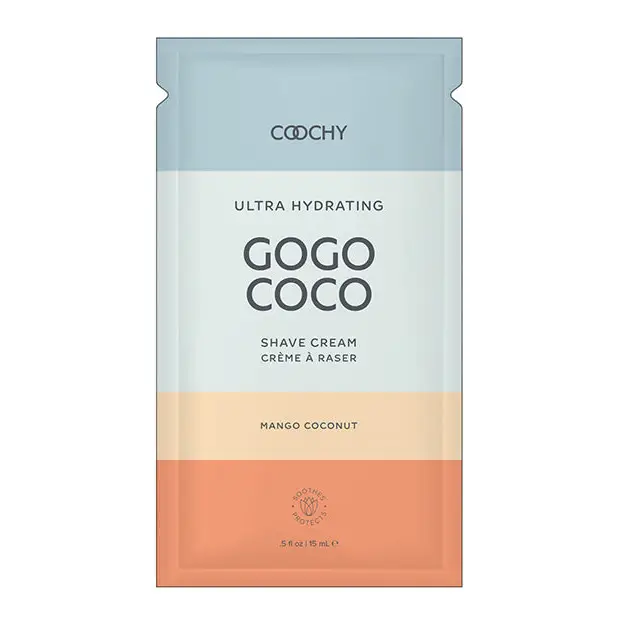 COOCHY Ultra Hydrating Shave Cream Foil -.35 oz Mango Coconut - Body & Bath Products