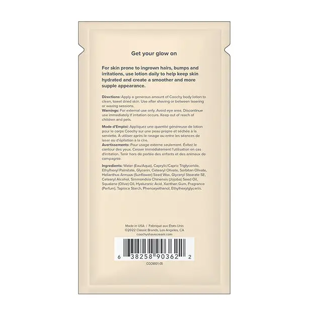 COOCHY Ultra Silky Body Lotion Foil -.35 oz Mango Coconut - Body & Bath Products