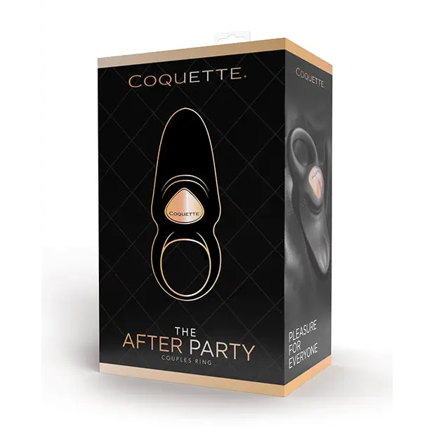 Coquette The After Party Couples Ring - Black/Rose Gold - Stimulators