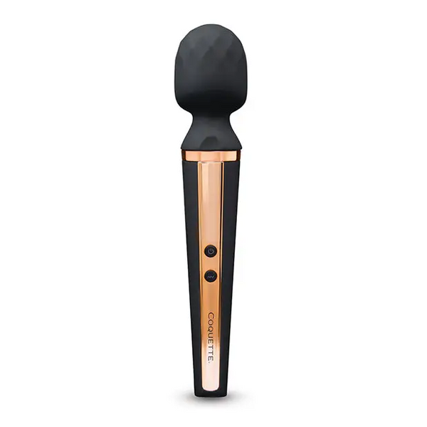 Coquette The Queen Wand - Black/Rose Gold - Massage Products