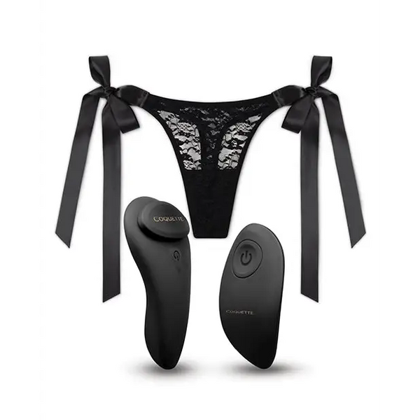 Coquette The Secret Panty Vibe - Black/Rose Gold - Stimulators
