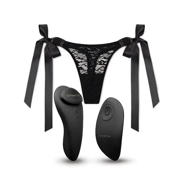 Coquette The Secret Panty Vibe - Black/Rose Gold - Stimulators