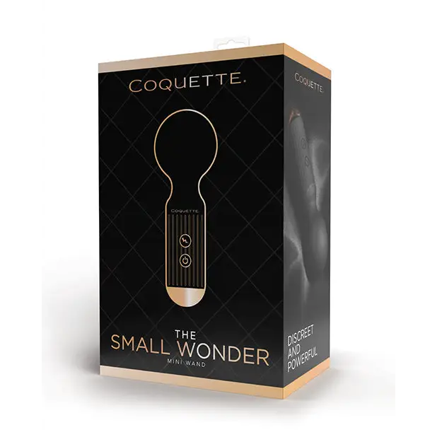 Coquette The Small Wonder Mini Wand - Black/Rose Gold - Massage Products