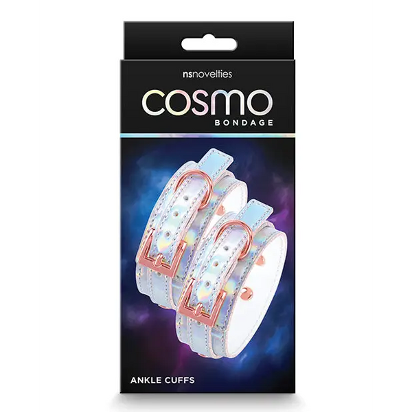 Cosmo Bondage Ankle Cuffs - Rainbow - Bondage Blindfolds & Restraints