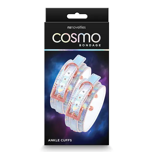 Cosmo Bondage Ankle Cuffs - Rainbow - Bondage Blindfolds & Restraints
