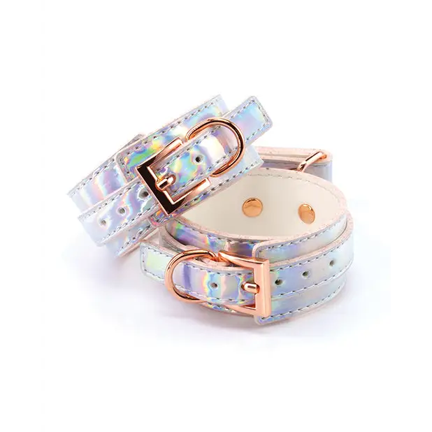Cosmo Bondage Ankle Cuffs - Rainbow - Bondage Blindfolds & Restraints
