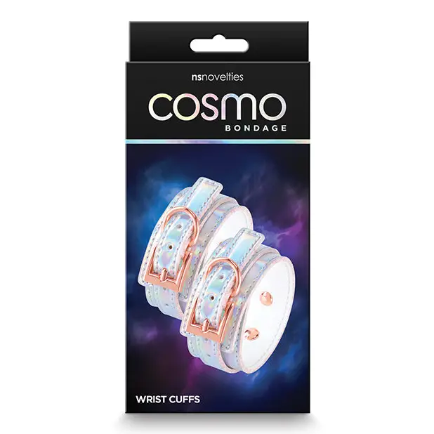 Cosmo Bondage Wrist Cuffs - Rainbow - Bondage Blindfolds & Restraints