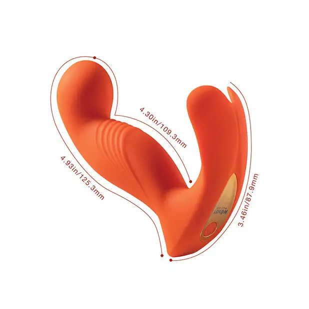 Crave 3 G-Spot Vibrator w/Rotating Head - Orange - Vibrators