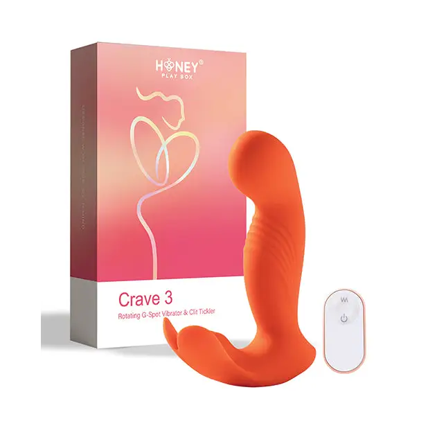 Crave 3 G-Spot Vibrator w/Rotating Head - Orange - Vibrators