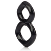 Crazy 8 Enhancer Double Cock Ring - Black - Penis Enhancement