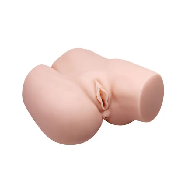 Crazy Bull Double Pleasure Vagina/Anal Masturbator - Ivory - Dolls & Masturbators