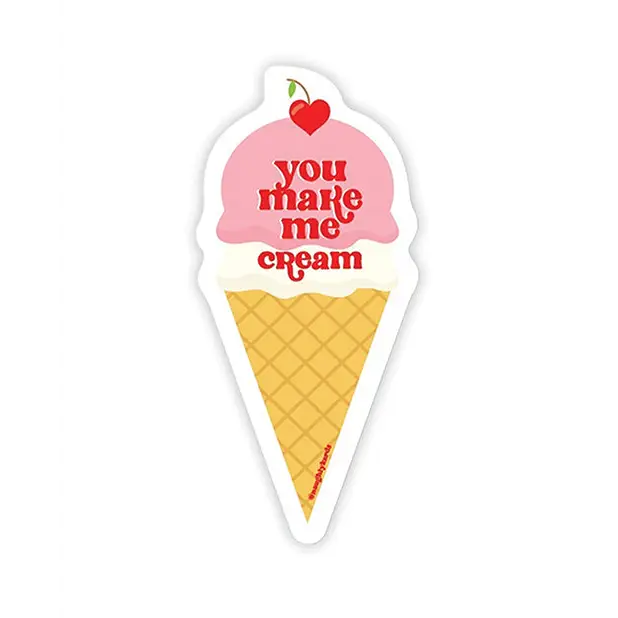 Cream Naughty Sticker - Pack of 3 - Novelties