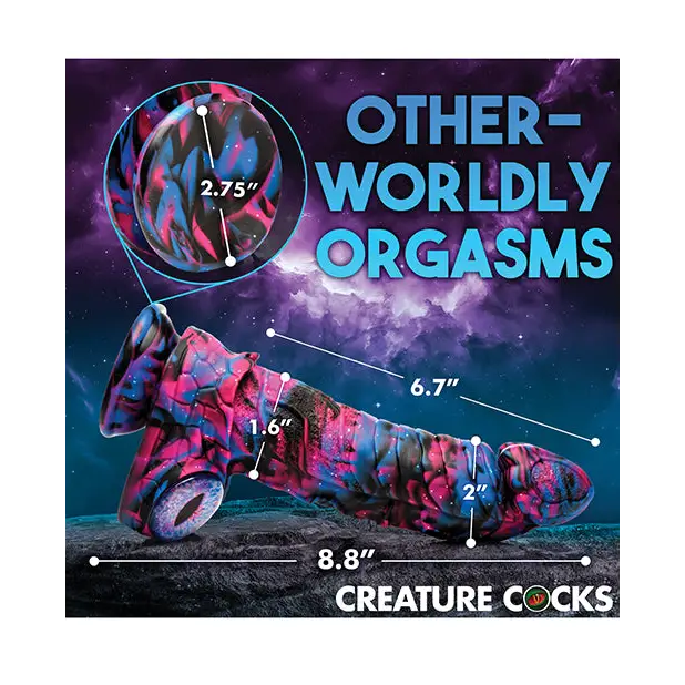 Creature Cocks Alienoid Silicone Dildo - Multi Color - Dongs & Dildos