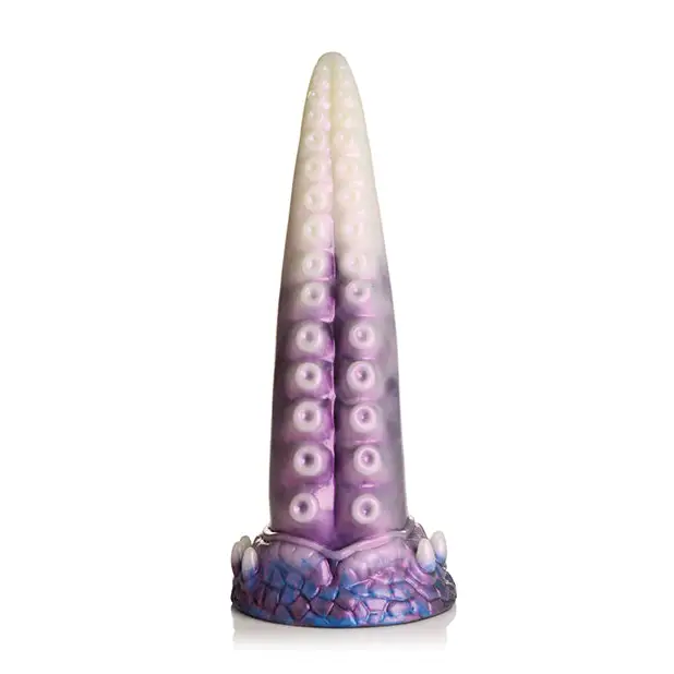 Creature Cocks Astropus Tentacle Silicone Dildo - Purple/White - Dongs & Dildos