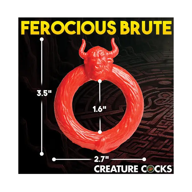 Creature Cocks Beast Mode Silicone Cock Ring - Red