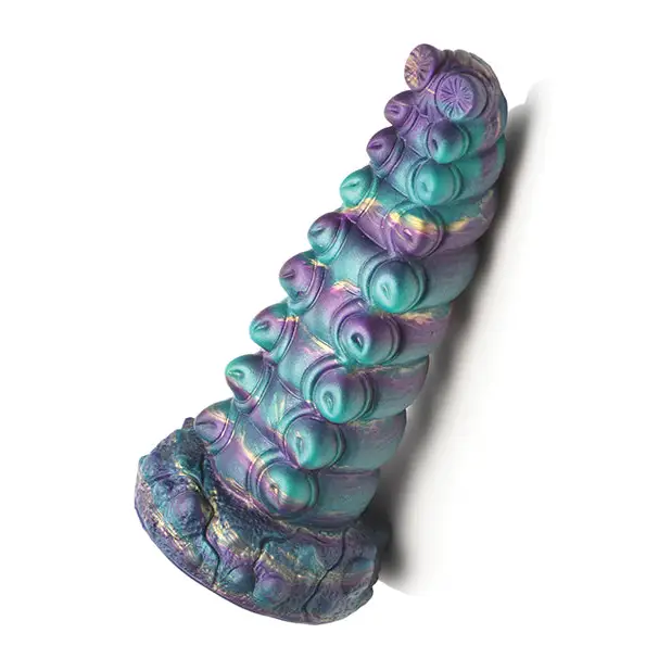 Creature Cocks Chrysalis Silicone Dildo - Multi Colors - Dongs & Dildos