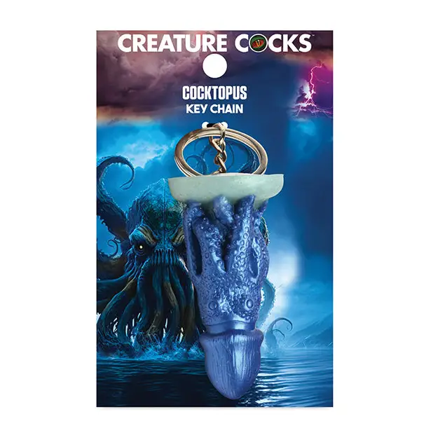 Creature Cocks Cocktopus Silicone Key Chain - Multi Color - Novelties