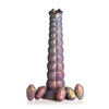 Creature Cocks Deep Invader Tentacle Ovipositor Silicone Dildo w/Eggs - Multi Color - Dongs & Dildos