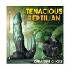 Creature Cocks Dickosaur Dinosaur Silicone Dildo - Black/Teal - Dongs & Dildos