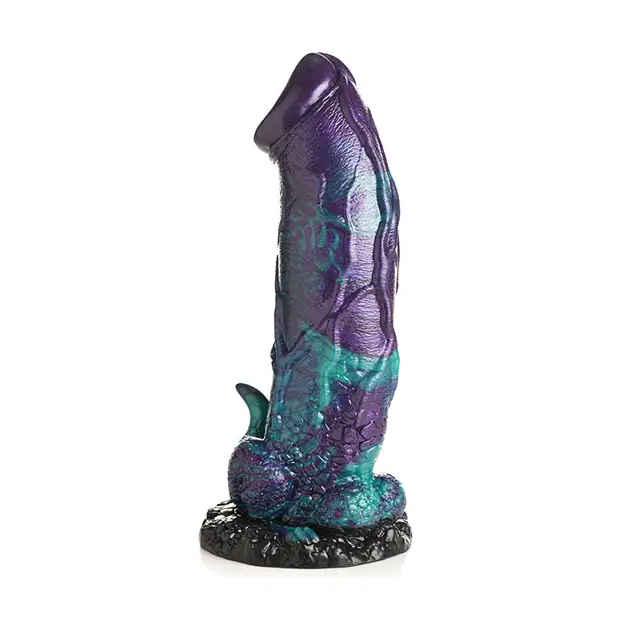 Creature Cocks Dino Dick Silicone Dildo - XL Multi Color - Dongs & Dildos