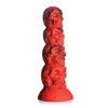 Creature Cocks Doom Silicone Dildo - Red/Black - Dongs & Dildos