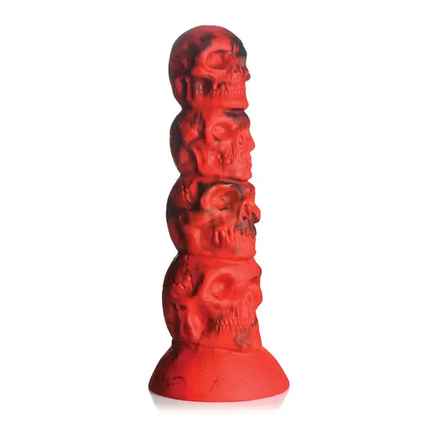Creature Cocks Doom Silicone Dildo - Red/Black - Dongs & Dildos