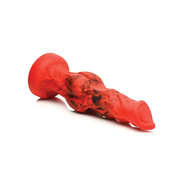 Creature Cocks Fire Hound Silicone Dildo - Large Red - Dongs & Dildos