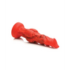 Creature Cocks Fire Hound Silicone Dildo - Medium Red - Dongs & Dildos
