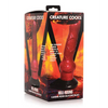 Creature Cocks Hell-Hound Canine Penis Silicone Dildo - Red/Black - Dongs & Dildos
