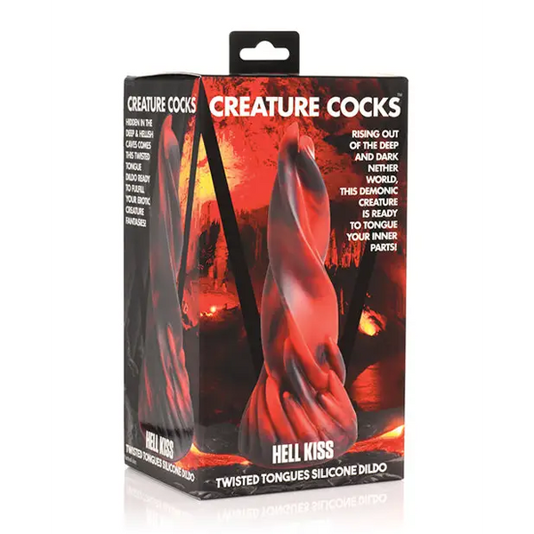 Creature Cocks Hell Kiss Twisted Tongues Silicone Dildo - Dongs & Dildos