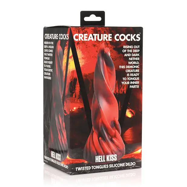 Creature Cocks Hell Kiss Twisted Tongues Silicone Dildo - Dongs & Dildos