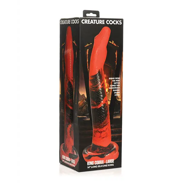 Creature Cocks King Cobra Large Silicone Dildo - Dongs & Dildos