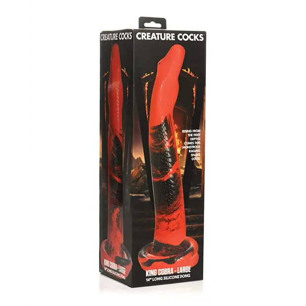 Creature Cocks King Cobra Large Silicone Dildo - Dongs & Dildos