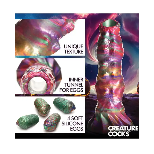 Creature Cocks Larva Ovipositor Silicone Dildo w/Eggs - Dongs & Dildos