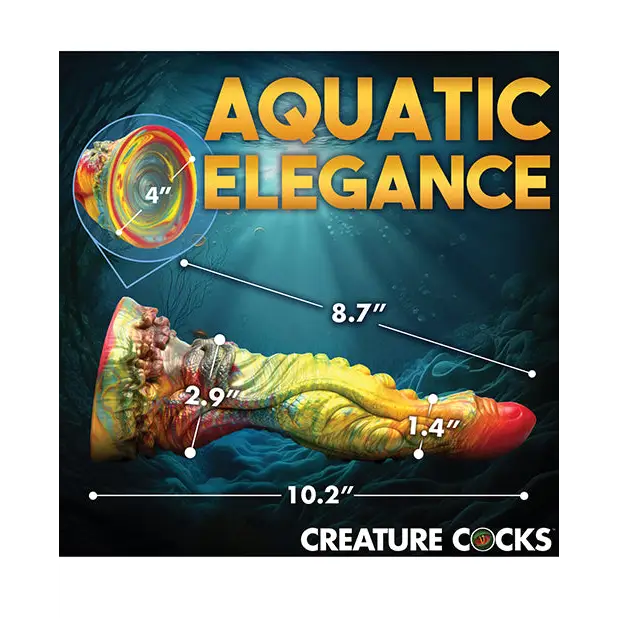 Creature Cocks Majestic Merman Silicone Dildo - Multi Color