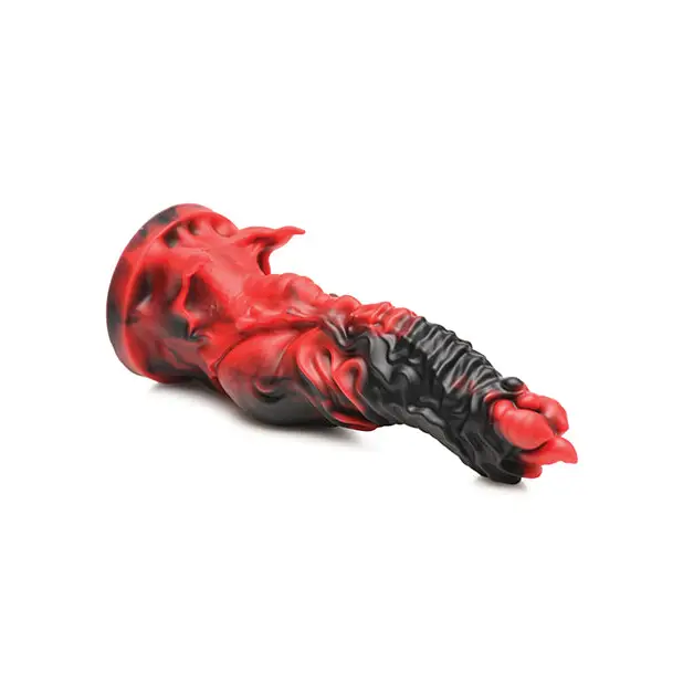 Creature Cocks Mephisto Silicone Dildo - Black/Red - Dongs & Dildos