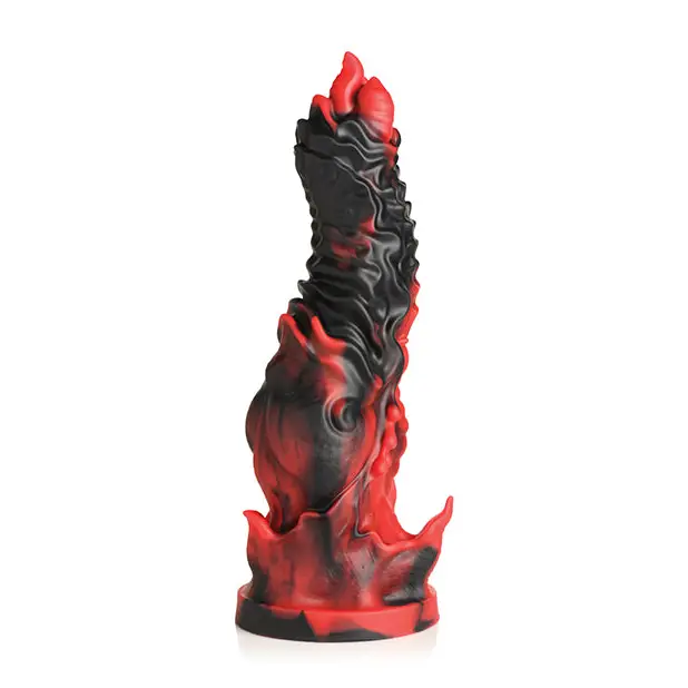 Creature Cocks Mephisto Silicone Dildo - Black/Red - Dongs & Dildos