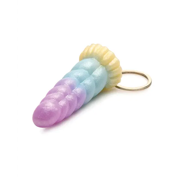 Creature Cocks Mystique Unicorn Silicone Key Chain - Multi Color - Novelties
