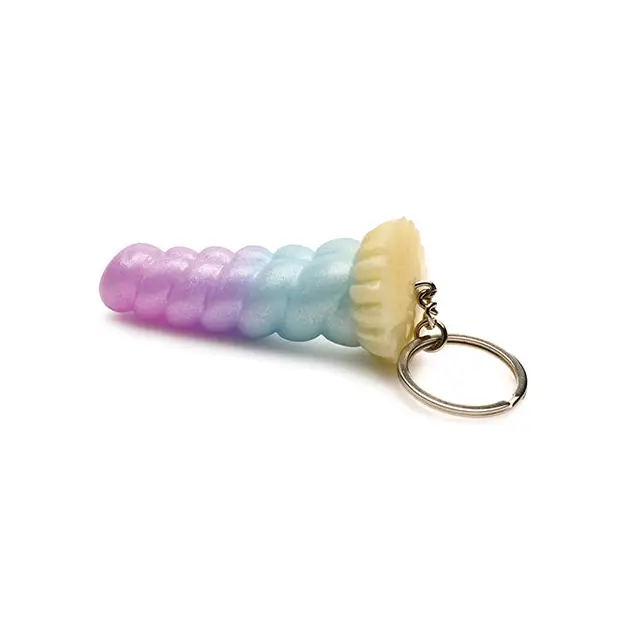 Creature Cocks Mystique Unicorn Silicone Key Chain - Multi Color - Novelties