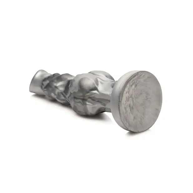 Creature Cocks Night Prowler Silicone Dildo - Medium Black/Silver - Dongs & Dildos