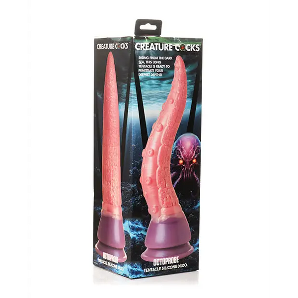 Creature Cocks Octoprobe Tentacle Silicone Dildo - Pink/Purple - Dongs & Dildos